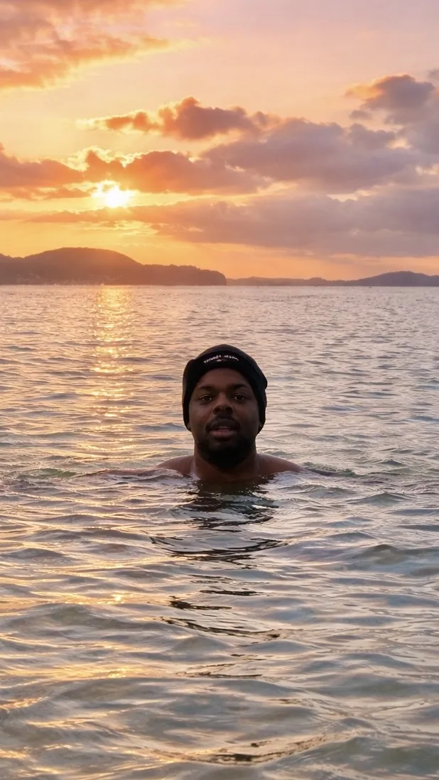 Mitch au lever du soleil